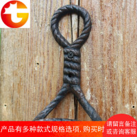 欧式美式乡村田园复古工业风铸铁艺绳结挂钩墙挂壁饰家居装饰挂钩