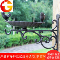 铸铁工艺品铁艺挂钩双鸟欧式庭院吊蓝挂钩鸟食盆装饰挂钩