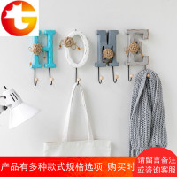 创意ins北欧风木制卡通装饰挂钩客厅墙面衣架钥匙包包整理装饰架