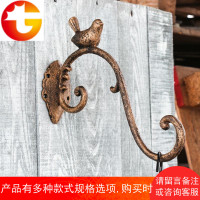 欧式铸铁小鸟创意壁挂墙上田园装饰挂钩复古花园吊兰花盆吊钩