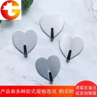 北欧ins挂钩不锈钢爱心银色免钉无痕粘钩chic少女心房间装饰布置