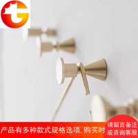 金属挂钩玄关北欧设计丹麦墙壁装饰挂衣钩衣帽钩金色摆件黄铜挂钩