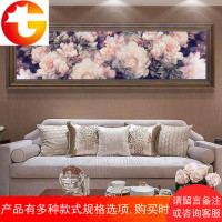 十字绣刺绣花开富贵牡丹客厅简约现代线绣简单