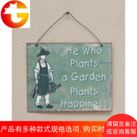 怀旧复古铁皮挂牌牌箴言 家居/咖啡馆装饰壁饰 花园