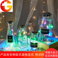 ins风小许愿瓶LED灯夜光玻璃罐星空装饰星星瓶幸运星创意圣诞礼物