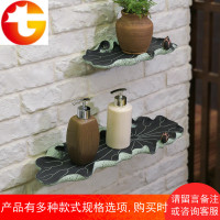 中式创意艺术装饰一字层板客厅厨房卫生间浴室墙上置物架书架隔板