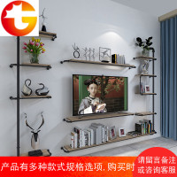 创意墙上置物架电视柜墙壁实木隔板客厅机顶盒墙面电视背景装饰架