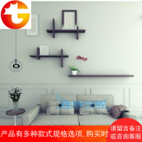 创意壁挂一字隔板搁板背景墙装饰架置物架井架书架壁挂墙架花酒架