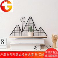 ins置物架 卫生间铁艺装饰免打孔大学生宿舍收纳神器墙上收纳墙架