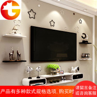 机顶盒电视影视背景墙上置物架客厅卧室壁挂创意墙面装饰现代简约