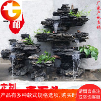 大型假山流水喷泉庭院花园真石头盆景阳台生态鱼池天然石装饰造景