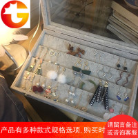 耳环首饰收纳盒饰品耳环收纳盒子耳坠耳线归纳整理珠宝箱带盖