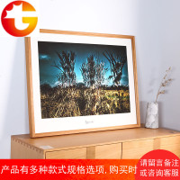 实木创意木制相框正方形拼图挂墙画框定制字画装裱简约欧式