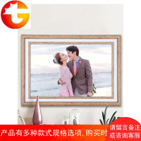 婚纱照大相框全家福挂墙画框20 24 36寸影楼复古相片框定做结婚照