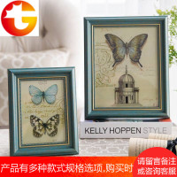 现代美式相框摆台创意欧式挂墙6寸7寸10寸相架树脂照片墙