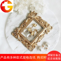 复古维多利亚古迷你小相框 古董风格树脂饰品展示盘 拍摄陈列