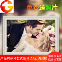 婚纱照相框洗照片24 36 40 42寸全家福放大简约画框装裱挂墙定做
