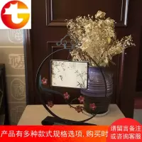 创意中式相框七寸婚纱古典相框7寸中国风铁艺定制圆形梅花照片架