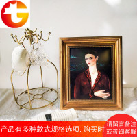 艺术家相框薇薇安弗里达油画框装饰挂画复古摆台6寸7寸10寸画框