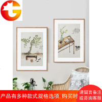 木纹画框挂墙装裱架客厅现代简约A3 A2 4K 8开铝合金相框海报定制