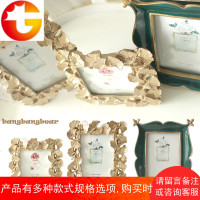 新品 复古手工金色银杏叶巴洛克树脂相框相架可挂