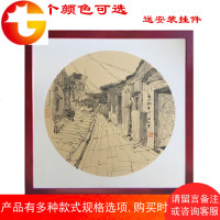 正方形实木相框挂墙33 38 50 60软卡硬卡书法字画十字绣装裱画框