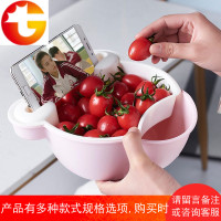 双层创意厨房客厅水果盘沥水篮家用懒人糖果盘嗑吃瓜子神器干果盒