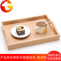 欧式长方形托盘 木质盘托创意茶盘点心水果盘餐盘餐具盘子