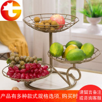 三层干果盘客厅糖果零食水果篮北欧收纳篮点心糕点盆创意现代简约