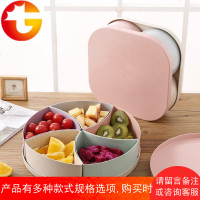 创意厨房客厅分格水果盘瓜果篮懒人糖果盘吃瓜子神器果蔬篮干果盘