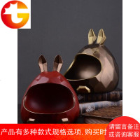 美式干果盘客厅创意家用 糖果盘创意个性可爱家居收纳盒 北欧摆件