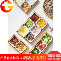 日式陶瓷零食瓜果盘分隔盘干果点心盘糖果瓜子坚果点心碟