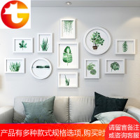 绿色植物客厅照片墙装饰相框墙上相框挂墙组合北欧创意个性墙贴画