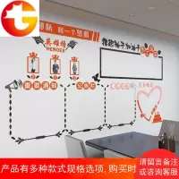 公告栏相片墙公司团队励志墙贴企业文化墙面装饰亚克力3D立体墙贴