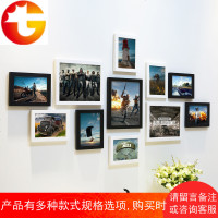 网吧黑白照片墙 LOL英雄联盟CF吃鸡绝地求生游戏相片墙网咖相框墙