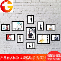 时尚女装模特服装店照片墙 相框墙欧美人物服饰有框装饰画挂墙画