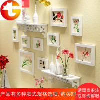 欧式实木照片墙装饰画创意组合卧室客厅挂墙相框地中海相片墙