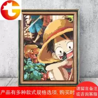 数字油彩画diy油画卡通动漫海贼王解压手工填色手绘装饰画
