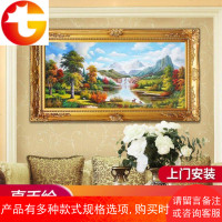 大芬手绘欧式古典风景山水油画客厅别墅装饰画挂画壁画聚宝盆