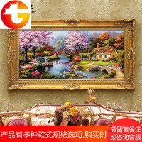 手绘油画沙发背景墙客厅装饰画餐厅壁画欧式风景挂画托马斯