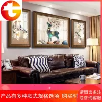 欧式客厅装饰画轻奢大气沙发背景墙油画壁画美式高档餐厅墙画挂画