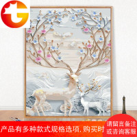 数字油画diy 自绘填色油彩画动漫客厅填充手绘成人解压手工装饰画