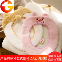 秋冬通用马桶垫坐便贴可爱家用毛绒保暖马桶座便圈卡通马桶坐垫套