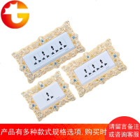 118欧式灯开关插座保护套面板装饰 长方形