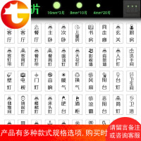 分类易粘贴开关标识贴纸卧室可爱遮挡标签提示牌按钮墙壁灯家庭美
