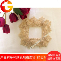 时尚土豪金欧式中式风格蕾丝布艺金色银色开关贴闭火贴可定制