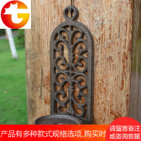 欧式田园铸铁拱形镂空壁挂烛台蜡烛台复古怀旧装饰品庭院家居挂件