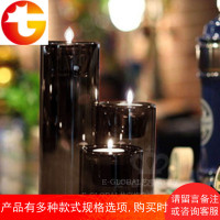 欧式创意浪漫复古情人节玻璃蜡烛台餐桌客厅摆件烛光晚餐结婚礼物