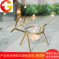 ins北欧浪漫烛光晚餐蜡烛台简约现代家用家居装饰少女心桌面摆件