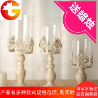 欧式复古烛光晚餐道具蜡烛台浪漫灯简约现代餐桌装饰生日布置摆件